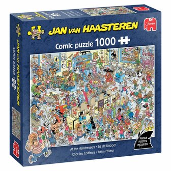 Jan van Haasteren - Bij De Kapper - puzzel met 1000 stukjes - Jumbo