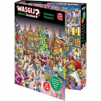 Wasgij Christmas Advent Kalender Reindeer Rumpus 2025 &ndash; Puzzel adventskalender &ndash; Jumbo