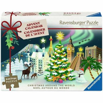 Christmas Around the World &ndash; Puzzel adventskalender 2025 &ndash; Ravensburger