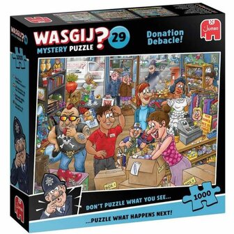 Wasgij &ndash; Mystery 29 &ndash; Donatiedebacle! (1000) &ndash; Legpuzzel &ndash; Jumbo