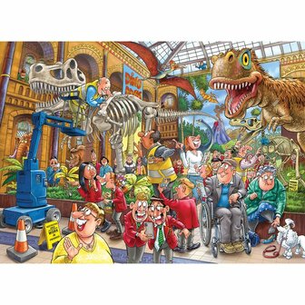 Wasgij &ndash; Mystery Puzzle 24 &ndash; Paniek in het museum! (1000) &ndash; Legpuzzel &ndash; Jumbo