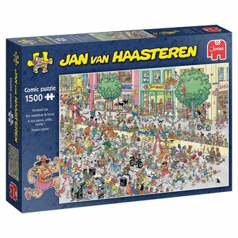 Jan van Haasteren &ndash; Een naaldhak te hoog (1500) &ndash; Legpuzzel &ndash; Jumbo