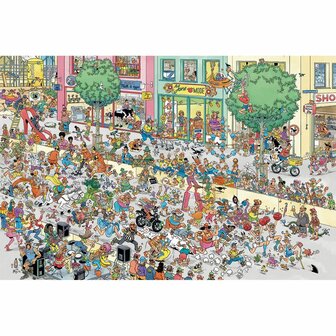 Jan van Haasteren &ndash; Een naaldhak te hoog (1500) &ndash; Legpuzzel &ndash; Jumbo