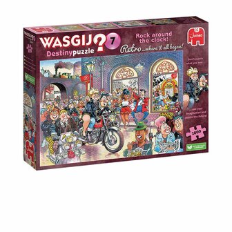 Wasgij &ndash; Destiny Retro 7 &ndash; Rock around the clock! (1000) &ndash; Legpuzzel &ndash; Jumbo