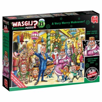 Wasgij &ndash; Christmas 21 &ndash; Een feestelijke make-over! (2&times;1000) &ndash; Legpuzzel &ndash; Jumbo