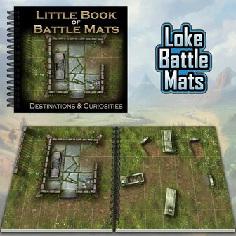 Little Book of Battle Mats: Destinations &amp; Curiosities &ndash; RPG-kaartenboek &ndash; Loke Battle Mats