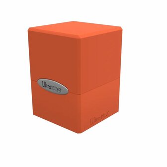 Deck Box &ndash; Satin Cube &ndash; Pumpkin Orange &ndash; Ultra PRO