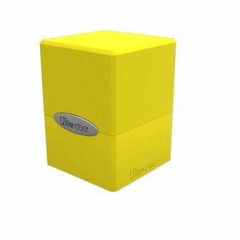Deck Box &ndash; Satin Cube &ndash; Lemon Yellow &ndash; Ultra PRO