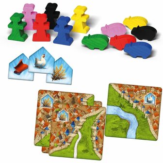 Carcassonne: Kooplieden &amp; Bouwmeesters &ndash; Uitbreiding 2 &ndash; 999 Games