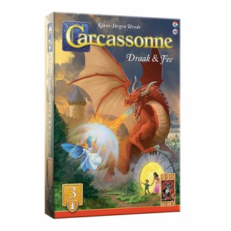 Carcassonne: Draak &amp; Fee &ndash; Uitbreiding 3 &ndash; 999 Games