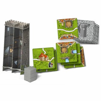 Carcassonne: Torens &amp; Dieven &ndash; Uitbreiding 4 &ndash; 999 Games