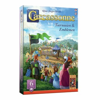 Carcassonne: Toernooien &amp; Emblemen &ndash; Uitbreiding 6 &ndash; 999 Games