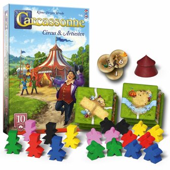 Carcassonne: Circus &amp; Artiesten &ndash; Uitbreiding 10 &ndash; 999 Games