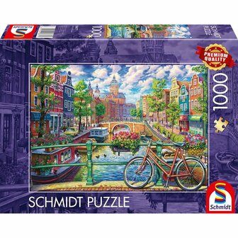 Amsterdamse Grachten (1000) &ndash; Legpuzzel &ndash; Schmidt