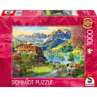 Recreatie in de Dolomieten (1000) &ndash; Legpuzzel &ndash; Schmidt Spiele