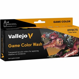 Game Color Set: Wash &ndash; 8 kleuren &ndash; Inkten-/wash-set &ndash; Vallejo