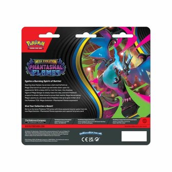 Pok&eacute;mon Mega Evolution Phantasmal Flames &ndash; 3-pack blister &ndash; The Pok&eacute;mon Company