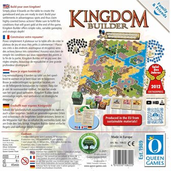 Kingdom Builder &ndash; Family &amp; Friends Compact Edition &ndash; Bordspel &ndash; Queen Games