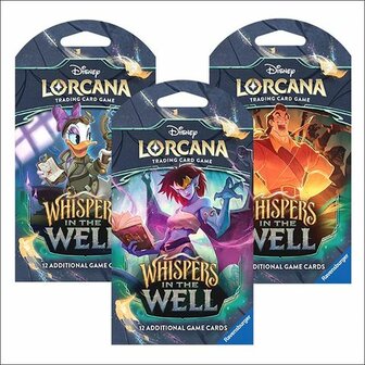 Disney Lorcana TCG - Whispers in the Well Sleeved Booster Pack &ndash; Sleeved booster &ndash; Ravensburger