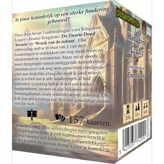 Kingdom Legacy: Feudal Kingdom: Foundations (Uitbreiding) &ndash; Solo Campagnespel &ndash; Intrafin Games