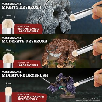 Masterclass Drybrush Set &ndash; Drybrush-penselenset &ndash; The Army Painter