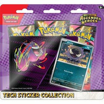 Pok&eacute;mon Mega Evolution Ascended Heroes &ndash; Tech Sticker Collection - Gastly &ndash; blister &ndash; The Pok&amp;#x00e