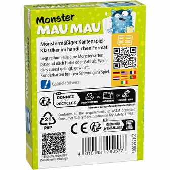 Monster: Mau Mau (4+) &ndash; kaartspel &ndash; HABA