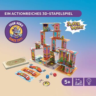 Rhino Hero: Super Battle (5+) &ndash; behendigheidsspel &ndash; Haba