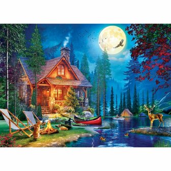 Moon Lake Cabin - Smart Cut Puzzel 1000 Stukjes &ndash; Eurographics