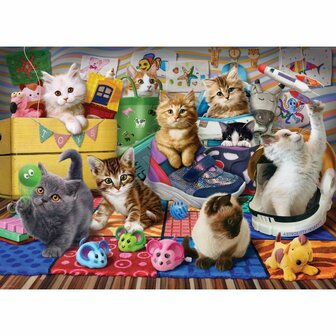 Kittens Playtime - Andrew Farley (500XL) &ndash; Legpuzzel &ndash; Eurographics