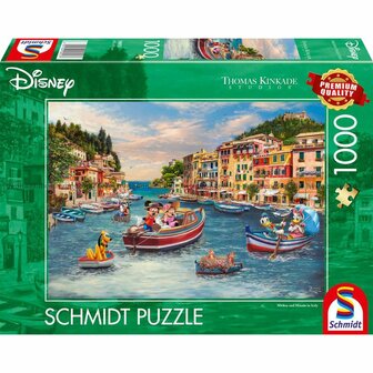 Disney: Mickey en Minnie in Itali&euml; - Thomas Kinkade (1000) &ndash; Legpuzzel &ndash; Schmidt Spiele
