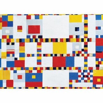 Victory Boogie Woogie - Piet Mondrian - Smart Cut (1000) &ndash; Legpuzzel &ndash; Eurographics