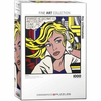 M-Maybe - Roy Lichtenstein - Fine Art Smart Cut (1000) &ndash; Legpuzzel &ndash; Eurographics