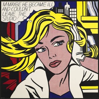 M-Maybe - Roy Lichtenstein - Fine Art Smart Cut (1000) &ndash; Legpuzzel &ndash; Eurographics
