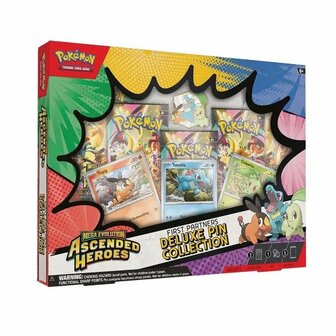 Pok&eacute;mon Mega Evolution - Ascended Heroes &ndash; First Partners Deluxe Pin Collection &ndash; The Pok&eacute;mon Compa