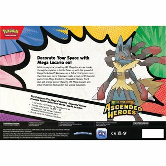 Pok&eacute;mon Mega Evolution - Ascended Heroes &ndash; Premium Poster Collection Mega Lucario &ndash; The Pok&eacute;mon Com