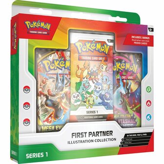 Pok&eacute;mon First Partner (Series 1) &ndash; Illustration Collection &ndash; The Pok&eacute;mon Company