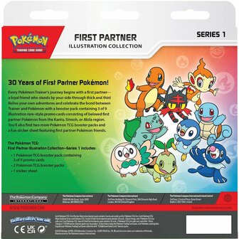 Pok&eacute;mon First Partner (Series 1) &ndash; Illustration Collection &ndash; The Pok&eacute;mon Company