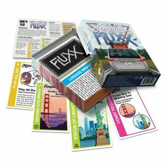Across America Fluxx &ndash; kaartspel &ndash; Looney Labs