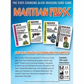 Martian Fluxx &ndash; kaartspel &ndash; Looney Labs