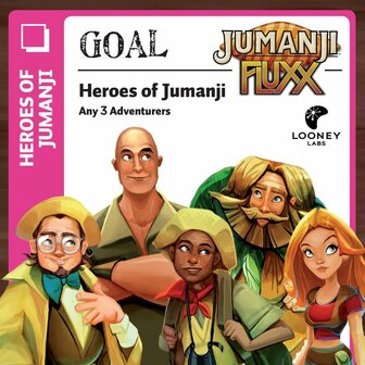 Jumanji Fluxx &ndash; kaartspel &ndash; Looney Labs
