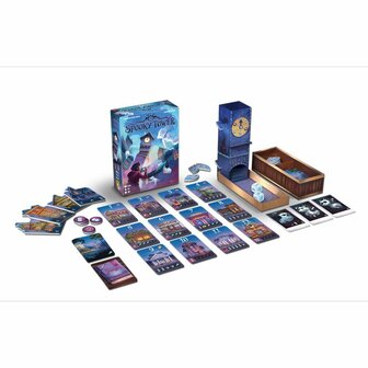 Spooky Tower &ndash; Dobbel- en kaartspel met kloktoren &ndash; Repos Games