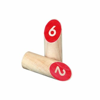 Number Kubb Game &ndash; Houten buitenspel met cijfers &ndash; Philos
