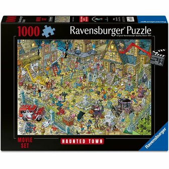 Movie Set 2 (1000): Haunted Town &ndash; Legpuzzel &ndash; Ravensburger