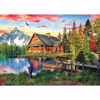 The Fishing Cabin - Smart Cut (1000) &ndash; Legpuzzel &ndash; Eurographics