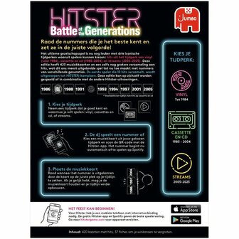Hitster: Battle of the Generations &ndash; Partyspel &ndash; Jumbo