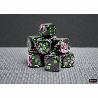 Brush Paintball Green D6 (16mm) &ndash; Dobbelstenen &ndash; Chessex