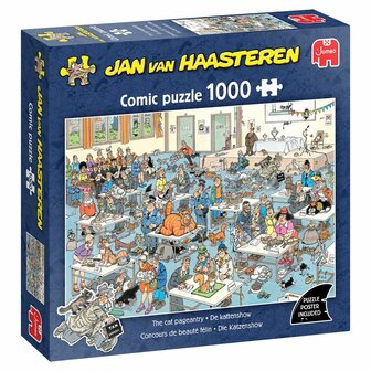 Jan van Haasteren - De Kattenshow (1000) &ndash; Legpuzzel &ndash; Jumbo