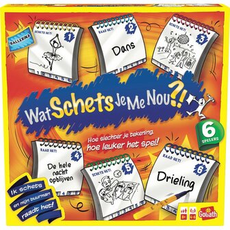 Wat schets je me nou?! 6 spelers &ndash; Partyspel &ndash; Goliath