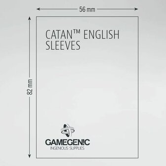 Board Game Sleeves (56x82mm) Clear Matte  &ndash; Sleeves &ndash; Gamegenic